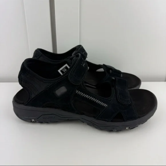 KURU TREAD Women's US 10 Black Hiking Sandals Arch Support Orthotic Comfort NEW! - Picture 2 of 16